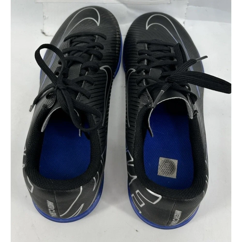 Nike Mercurial Vapor 15 Club Indoor Soccer Shoes DJ5955-040 Black Youth Size 5